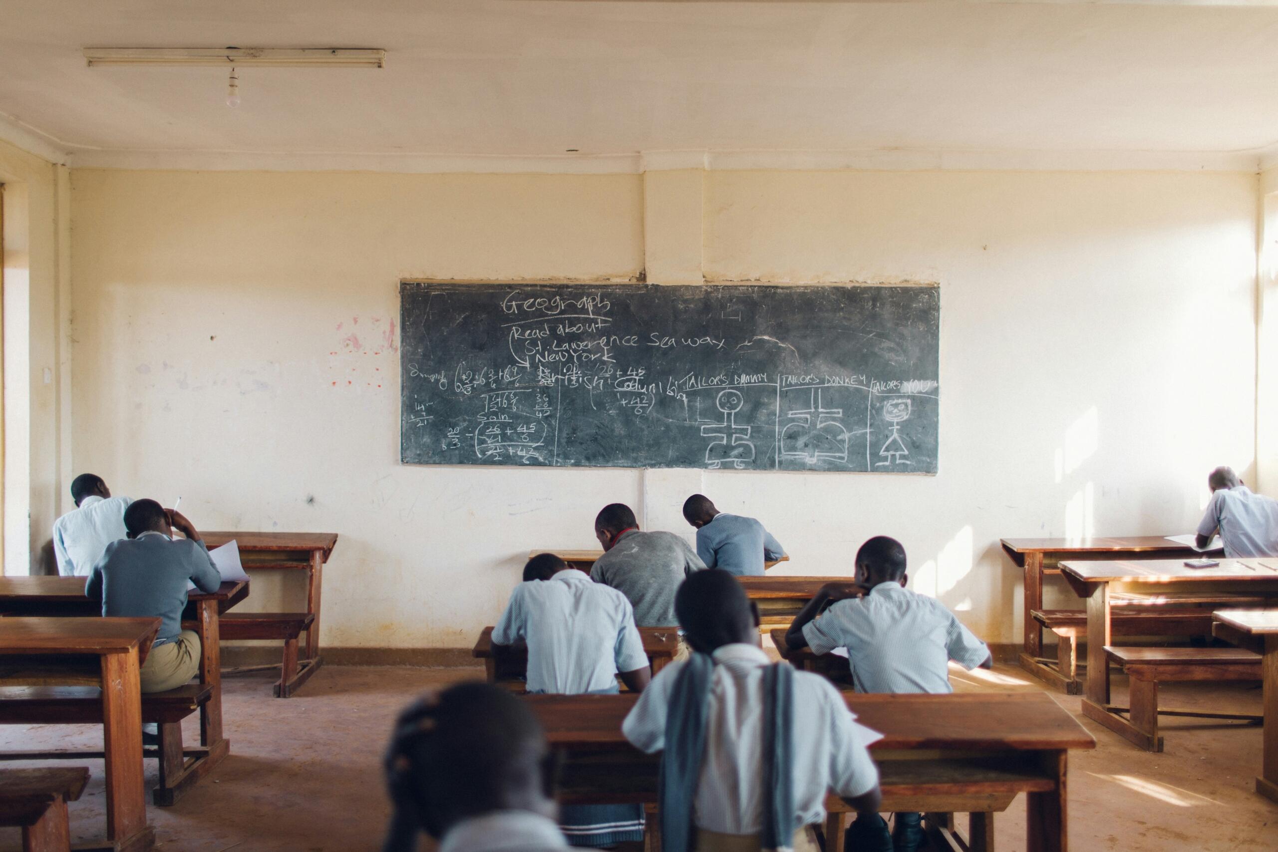 An image of a classroom scene.