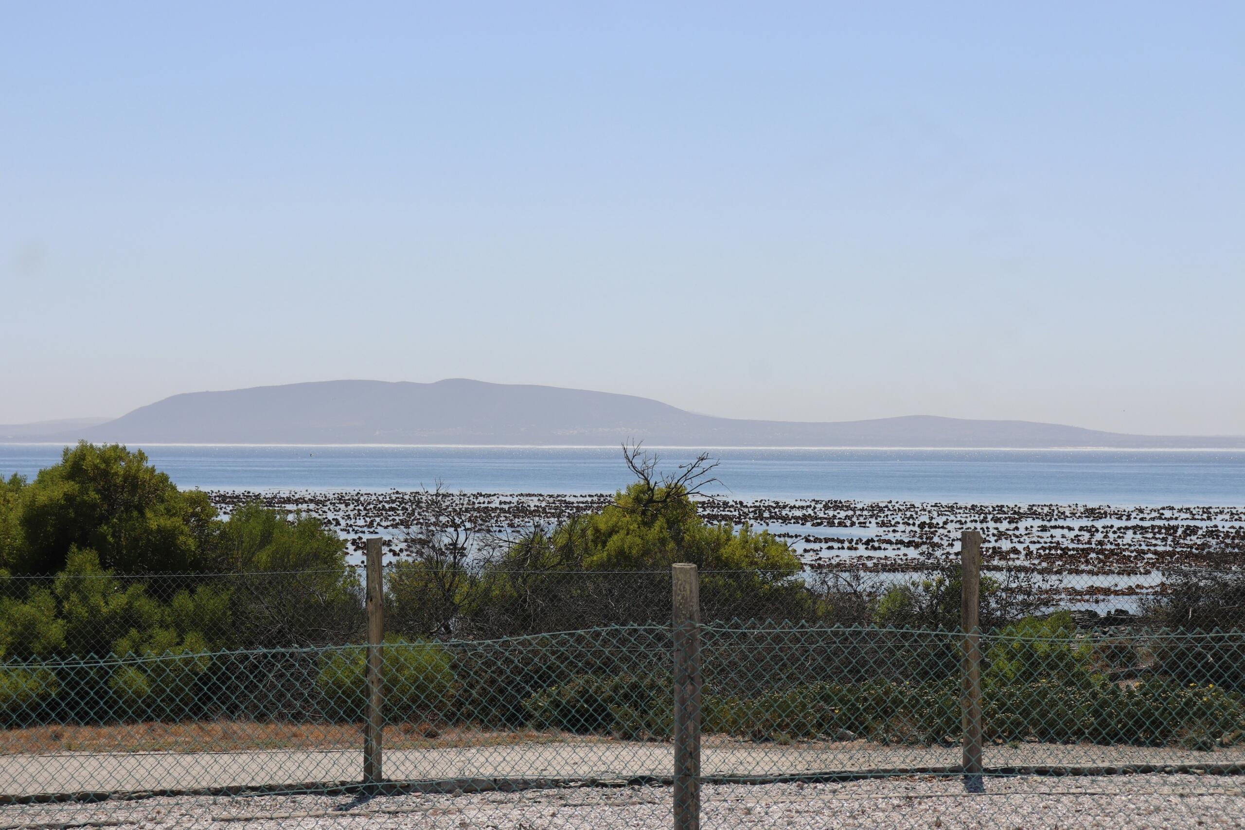 A view from Robben Island of Cape Town.