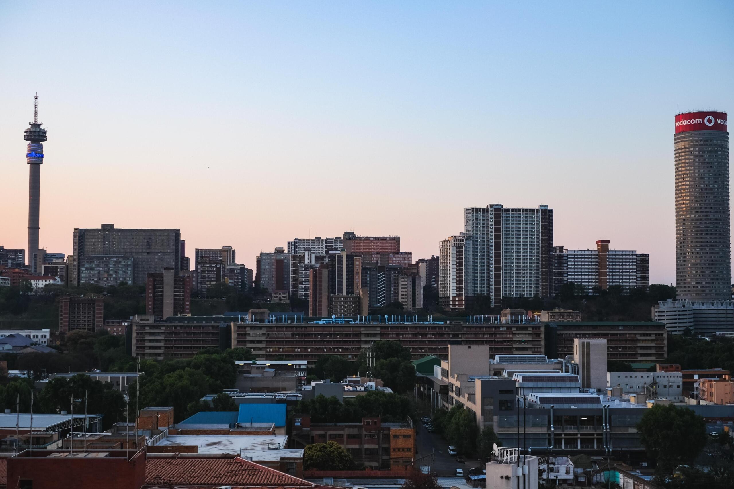 An image of the city of Johannesburg